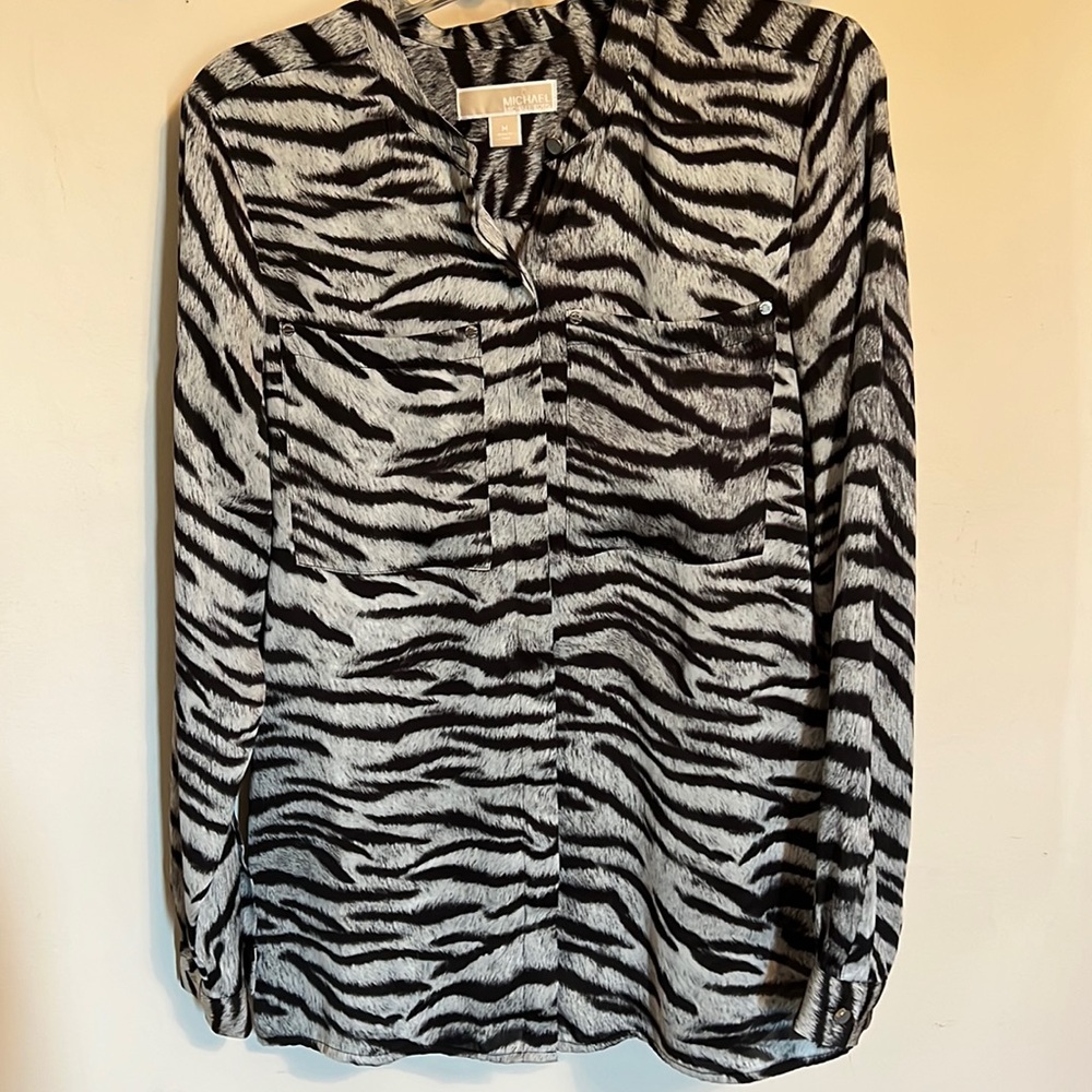 Michael Kors Zebra Print Top
